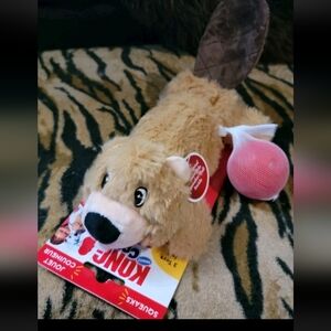 KONG Dog Cozie Beaver Dog Toy Sz Med New Ea